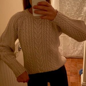 Intermix '18 wool/cashmere cable knit sweater
